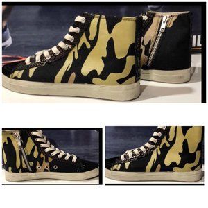 Women’s Congo Camo Vintage High Top Sneakers 5